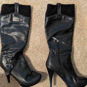 GUESS Heeled Leather Boots